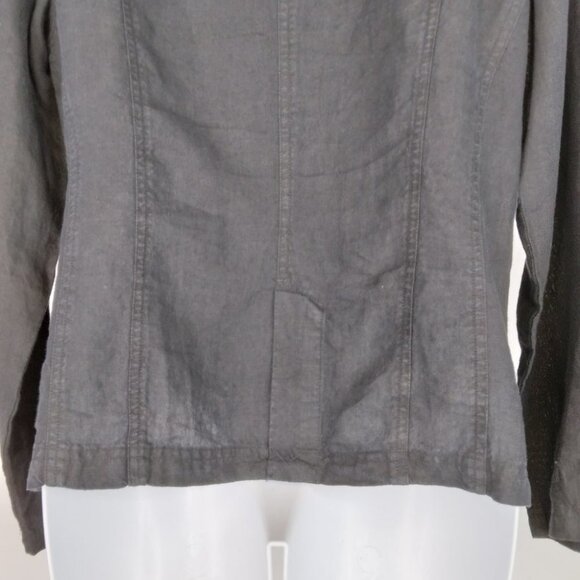 J. Jill 100% Linen Black Light Blazer Jacket Size S - Picture 12 of 12